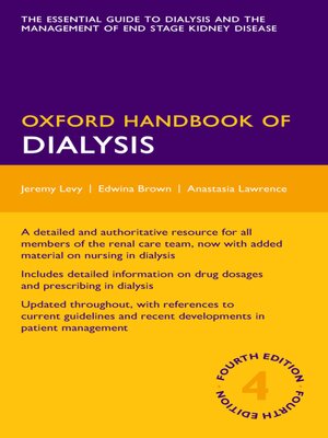 cover image of Oxford Handbook of Dialysis